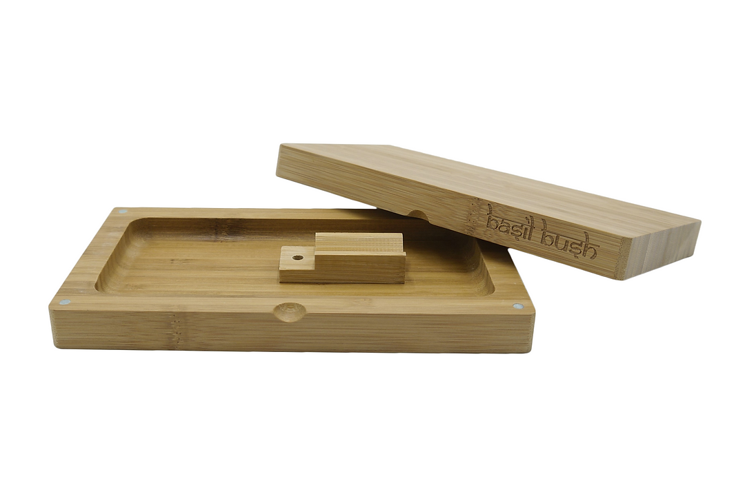 Basil Bush Bamboo Flip Rolling Tray