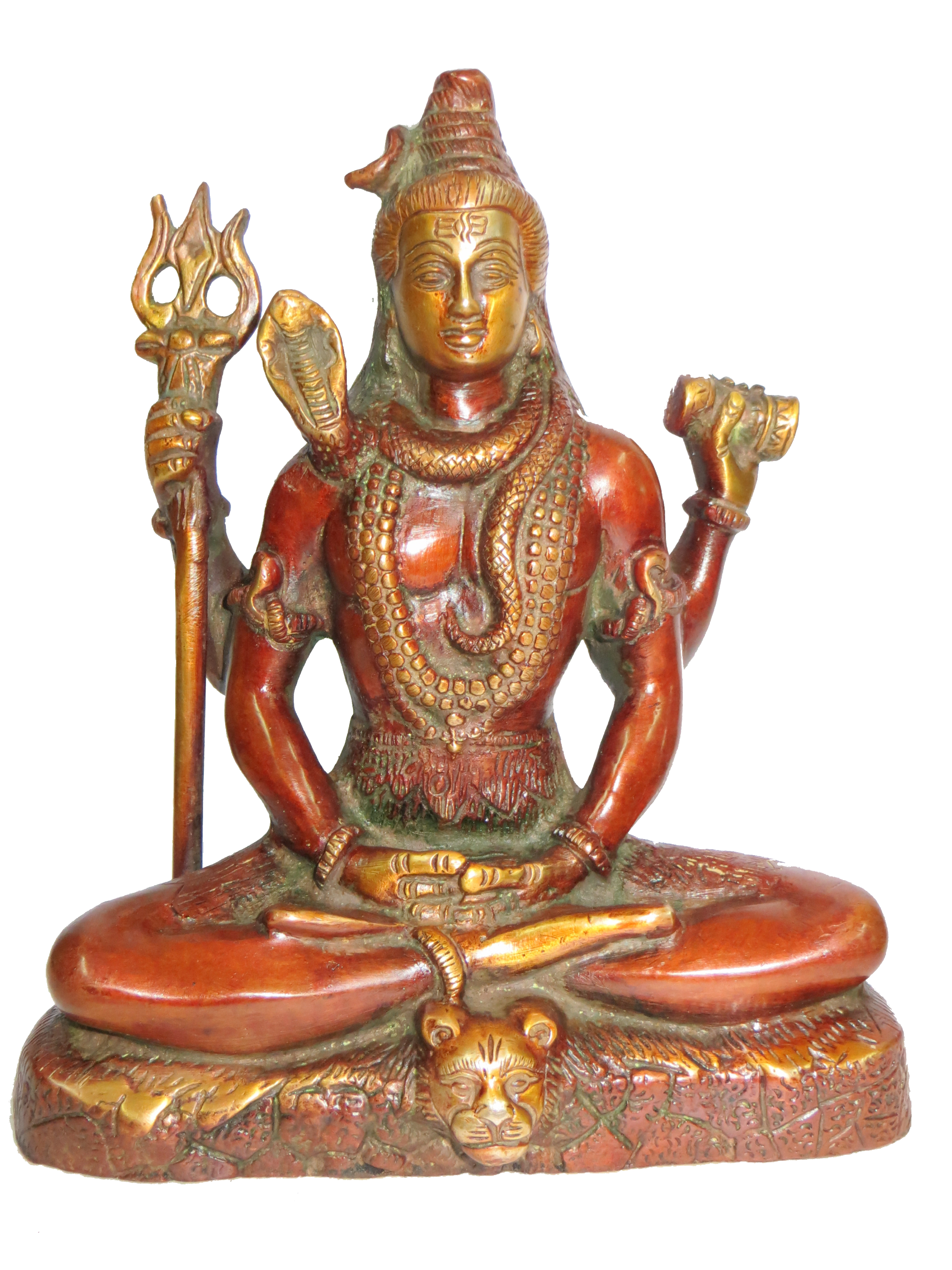 20cm Brass Shiva Statue