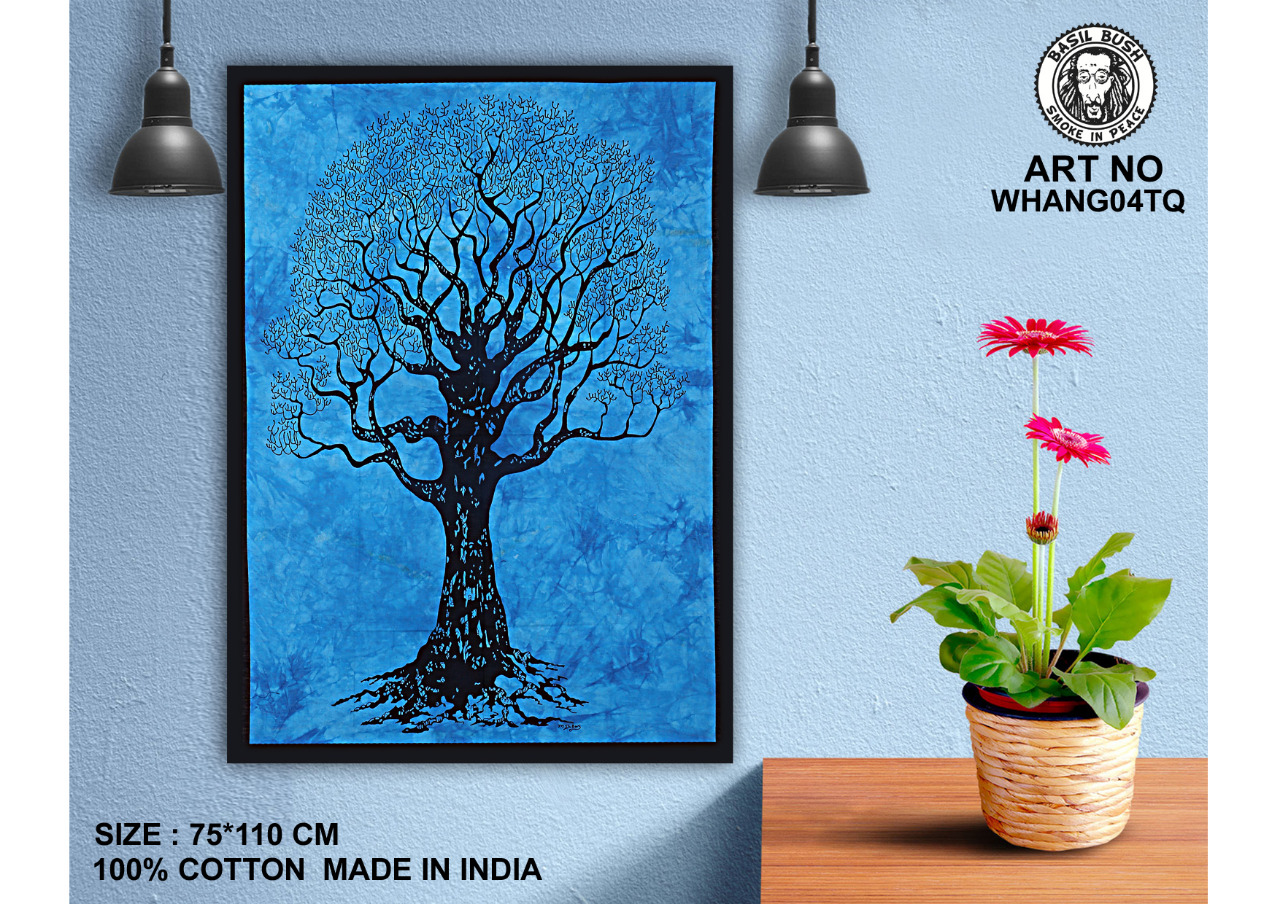 Turquoise Dry Tree Wall Hanging