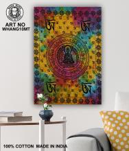 Multicoloured Tibetan Buddha Wall Hanging